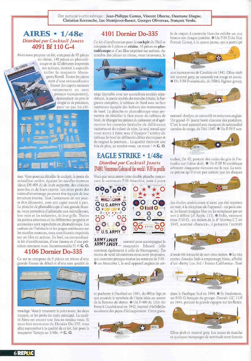 Replic 118 - JINI Gekko, B-26 G Marauder, Spitfire Mk VIII &pwd= IX, Vautour 11 N